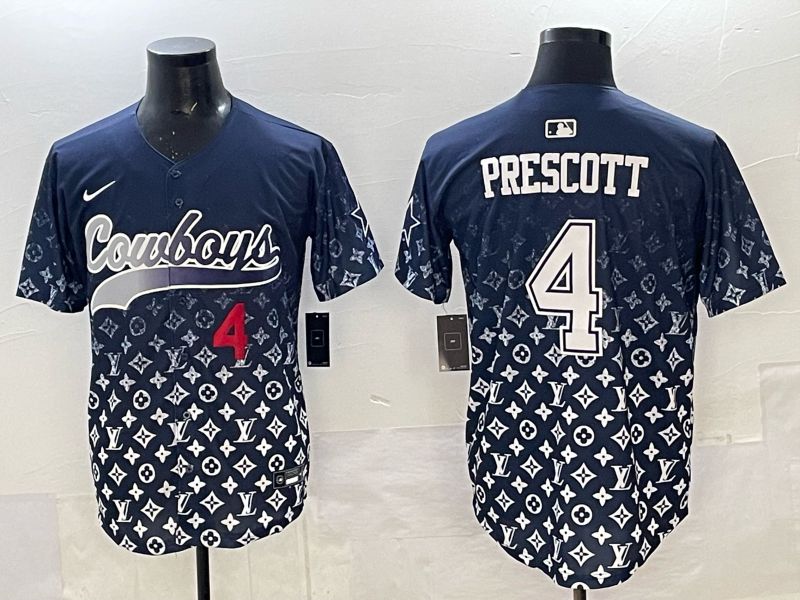 Men 2025 Nike Dallas Cowboys #4 Prescott Drak Blue Limited NFL Jersey 03->dallas cowboys->NFL Jersey